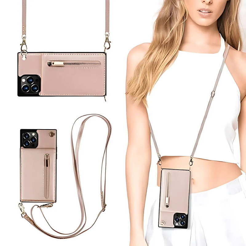 Icone™ PhoneWallet: Crossbody Telefonetui Lommebok Og Kortholder