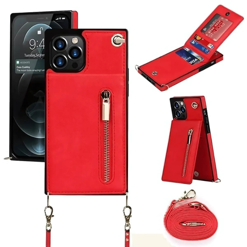 Icone™ PhoneWallet: Crossbody Telefonetui Lommebok Og Kortholder