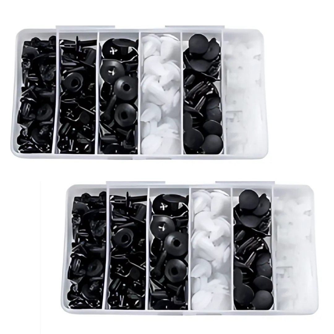 CarClips 1+1 GRATIS – Universell Bruk, Kraftig Bilreparasjonsklips