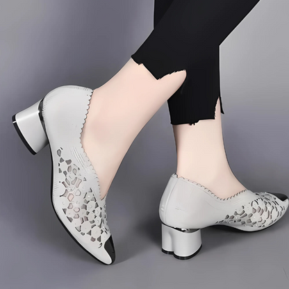 Happy™ GlimmerShoes: Mesh Hæler Sko Med Krystallaksenter