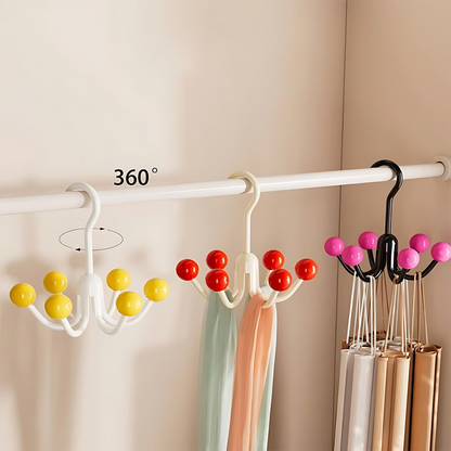 GlideHold® HangerHooks: 360° Roterbar 6-klo Kroker Skapsorganisering Henger