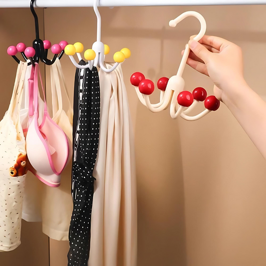 GlideHold® HangerHooks: 360° Roterbar 6-klo Kroker Skapsorganisering Henger