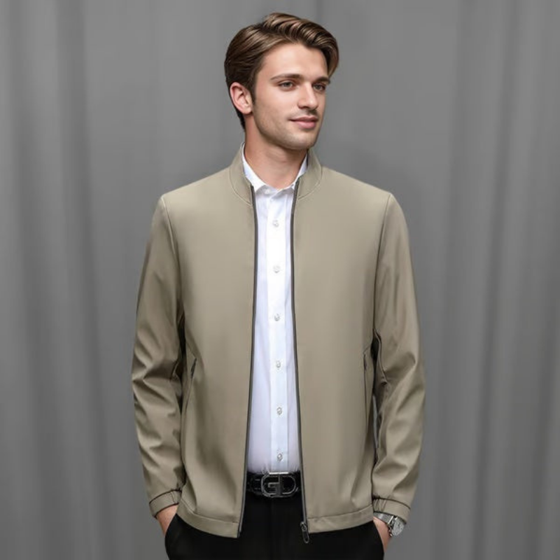 Icone™ CasualJacket: Stående krage casual glidelåsjakke til menn
