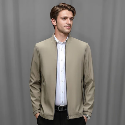 Icone™ CasualJacket: Stående krage casual glidelåsjakke til menn