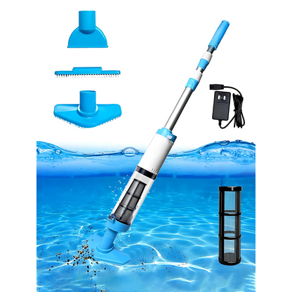 Cleaner Pro° PoolCleaner: Oppladbar Håndholdt Poolstøvsuger