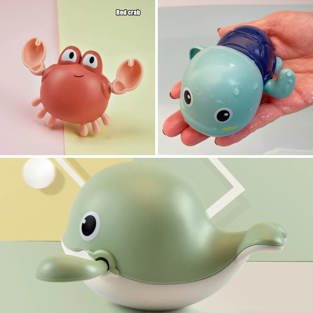 Kletshuts™ Bath Buddies - Svømmende Sjødyr