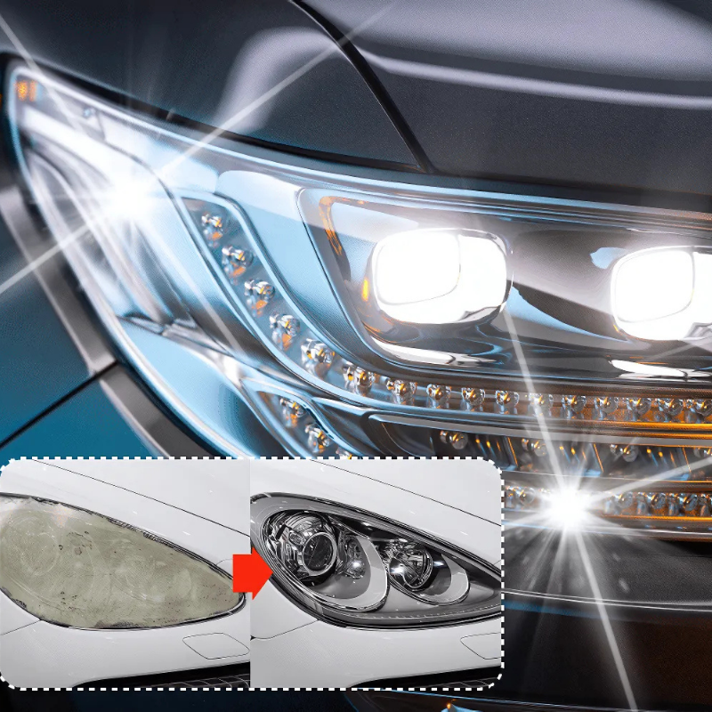 HeadlightSpray 1+1 GRATIS: Enkel å bruke Bilfrontlykter Rengjøring Spray-Sett