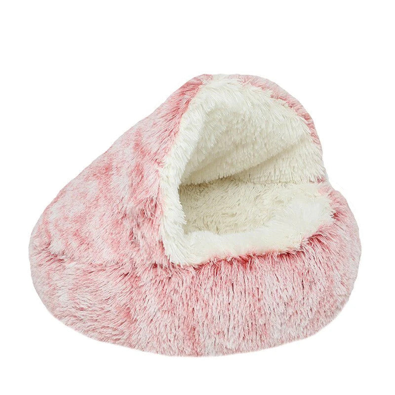 DogCatFri™ CozyCave - Premium Plysj-Sengehule Til Kjæledyr