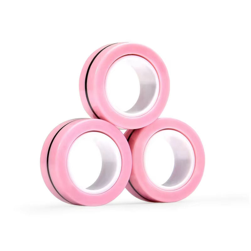 Kletshuts™ FidgetRing 1+1 GRATIS: Stressaflastende Fidget Magnetisk Spinner Ring Leg