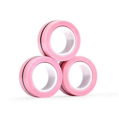 Kletshuts™ FidgetRing 1+1 GRATIS: Stressaflastende Fidget Magnetisk Spinner Ring Leg