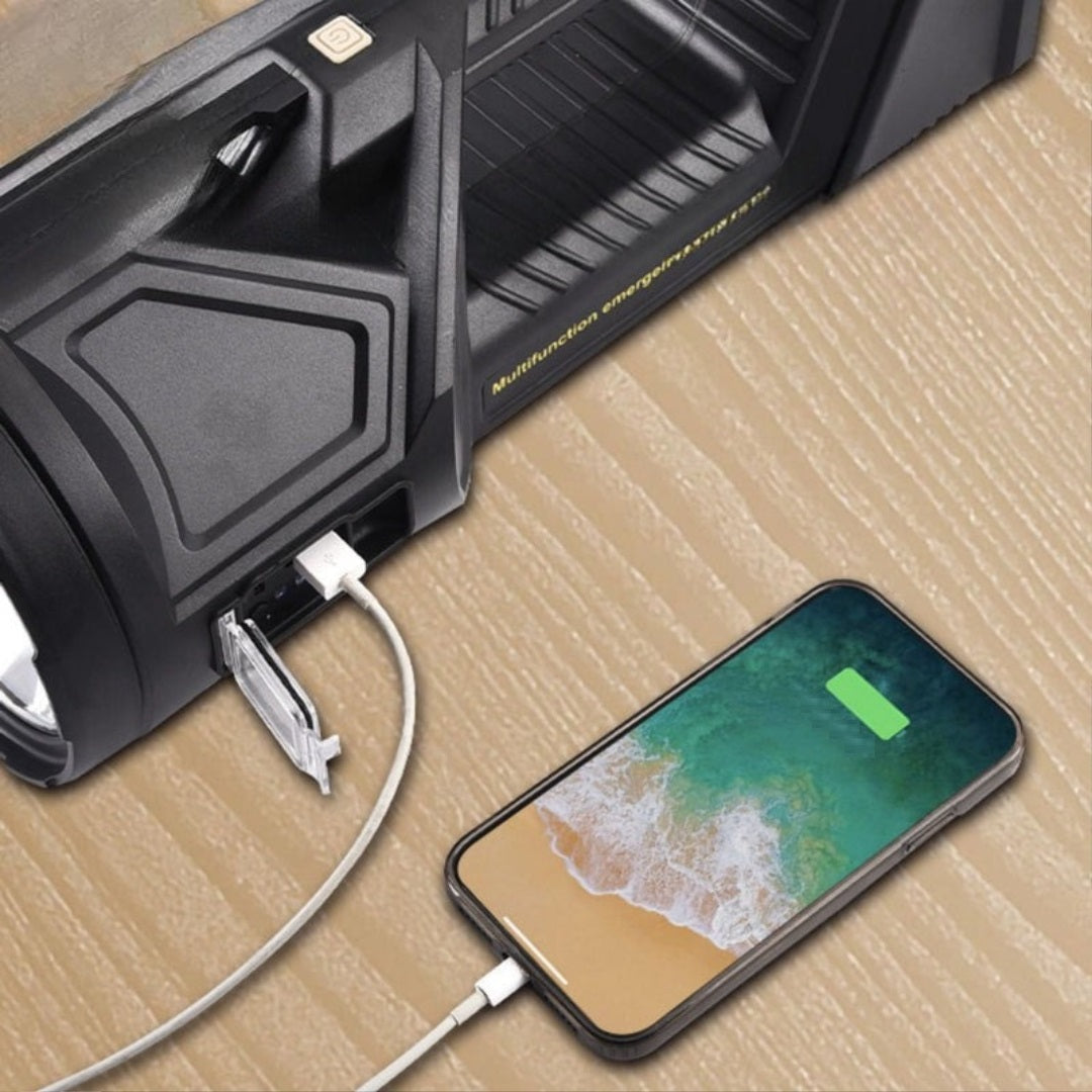 Ledsen™ PowerLight: Multifunksjonell Kraftig Oppladbar Nødlys