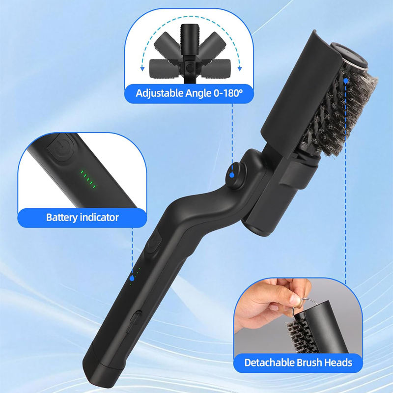 Globetrek° PowerBrush: Elektrisk Power Grill Rengøringsbørste Med Rotationsdybderengøring