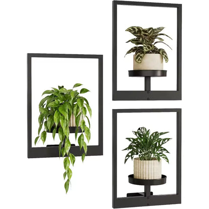 GlideHold® PlantFrame: Nem-Installation Dekorativ Moderne Plante Ramme Væg