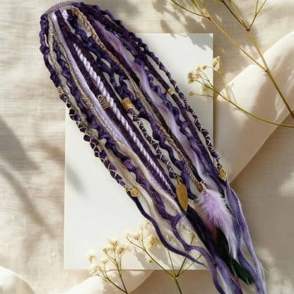 Rose® BraidedExtensions: Naturlig Flettet Leder Hår Hestehale Design Udvidelser