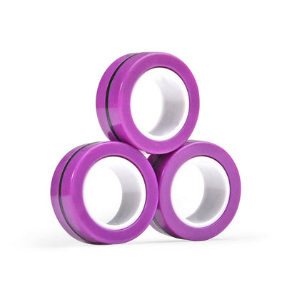 Kletshuts™ FidgetRing 1+1 GRATIS: Stressaflastende Fidget Magnetisk Spinner Ring Leg
