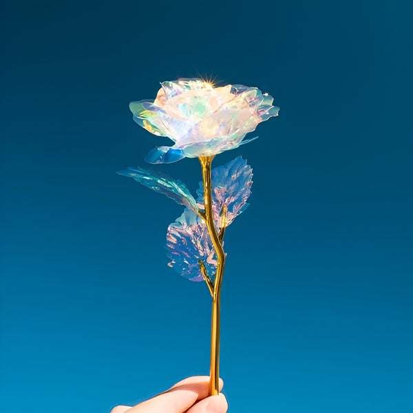 GlowingRose 1+1 GRATIS: Dekorativ Glødende Rose Stjernehimmel Gaveæske