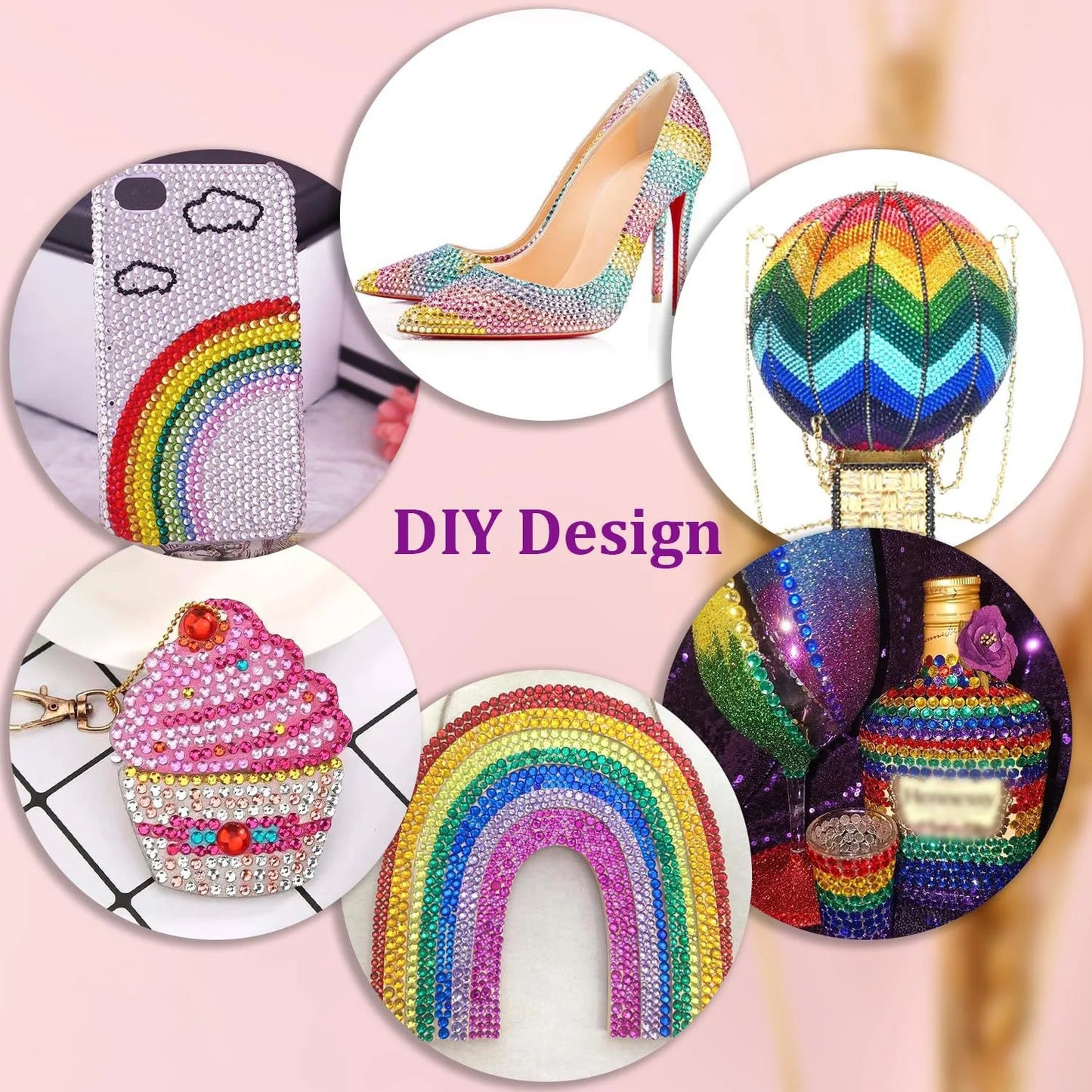 Kletshuts™ FlatRhinestones: Livlige Kreative DIY Harpiks Flade Rhinsten
