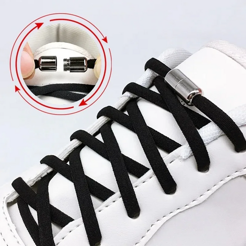 ElasticShoelaces 1+2 GRATIS - Justerbar Komfortabel Hver Dag Slid Elastik Begreb Snørebånd