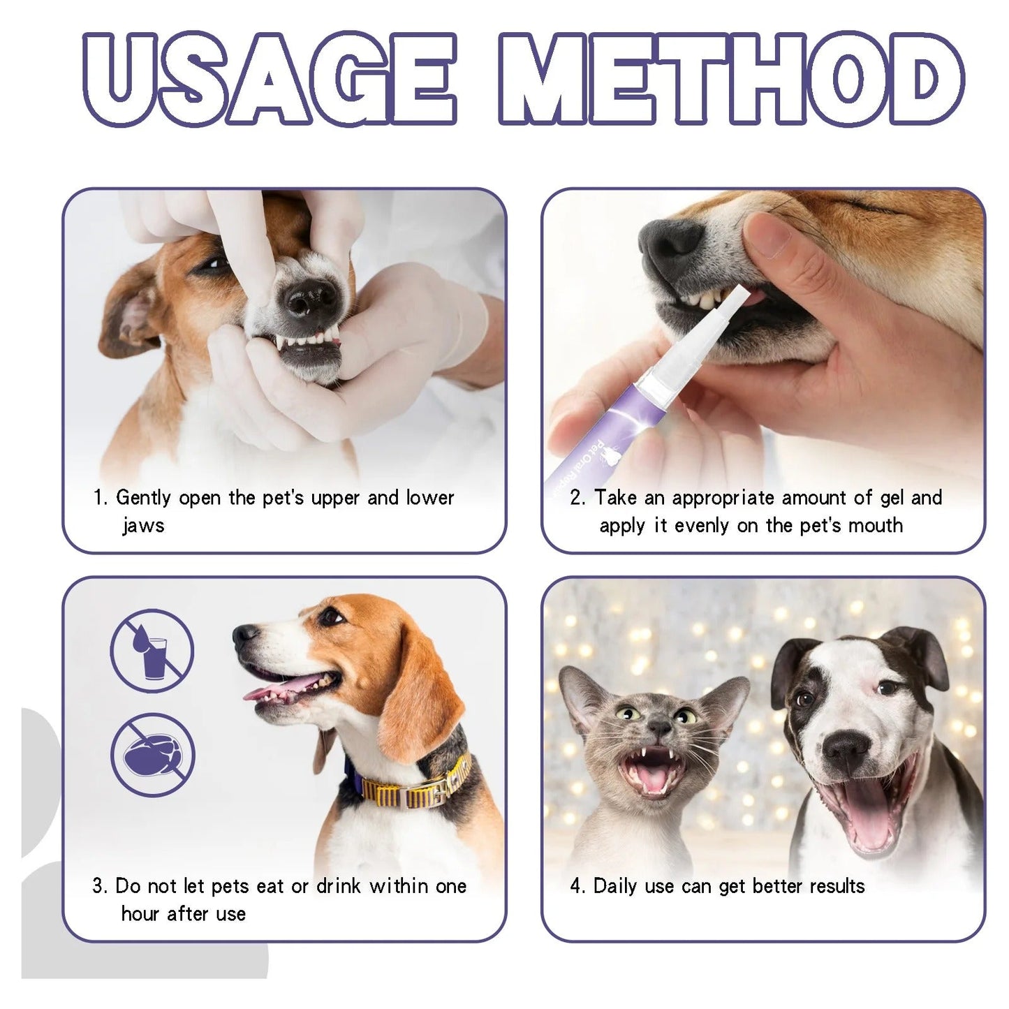 DogCatFri™ DentalPet: Kjæledyr Dental reparasjon og rengjøringsgel