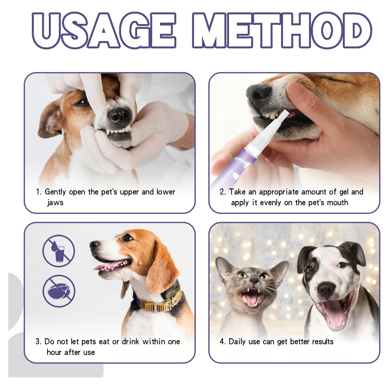 DogCatFri™ DentalPet: Kjæledyr Dental reparasjon og rengjøringsgel