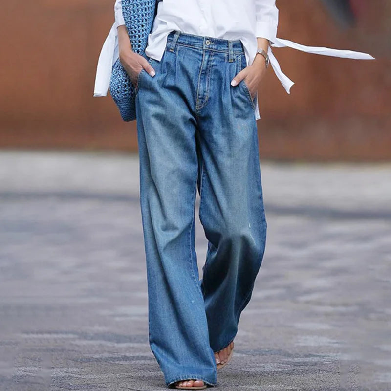 Icone™ FlaredJeans: Stilfull Løs Flared Jeans