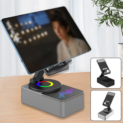Holder360° PowerSpeaker: 3-i-1 Telefonholder Bluetooth-Høyttaler Og Bærbar Powerbank