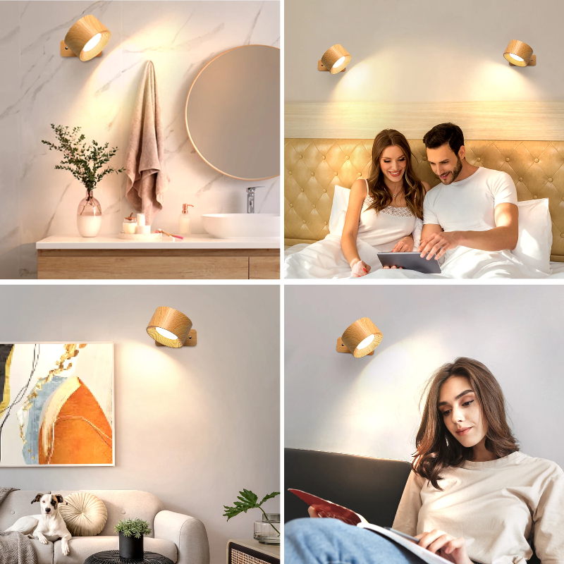 Ledsen™ RotatingLamp 1+1 GRATIS: Roterende Trådløs LED Vegglampe