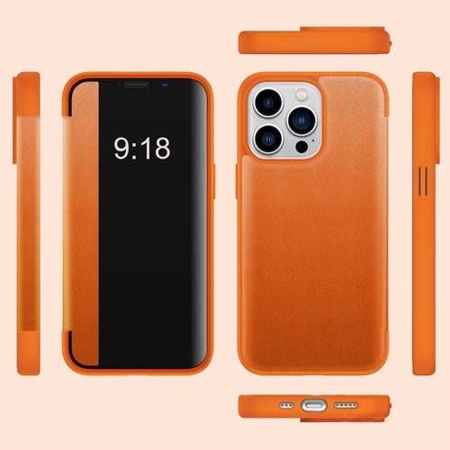 FlipCase 1+1 GRATIS - Slankt Gennemsigtig Dække Sikker Lukning Vend Sag