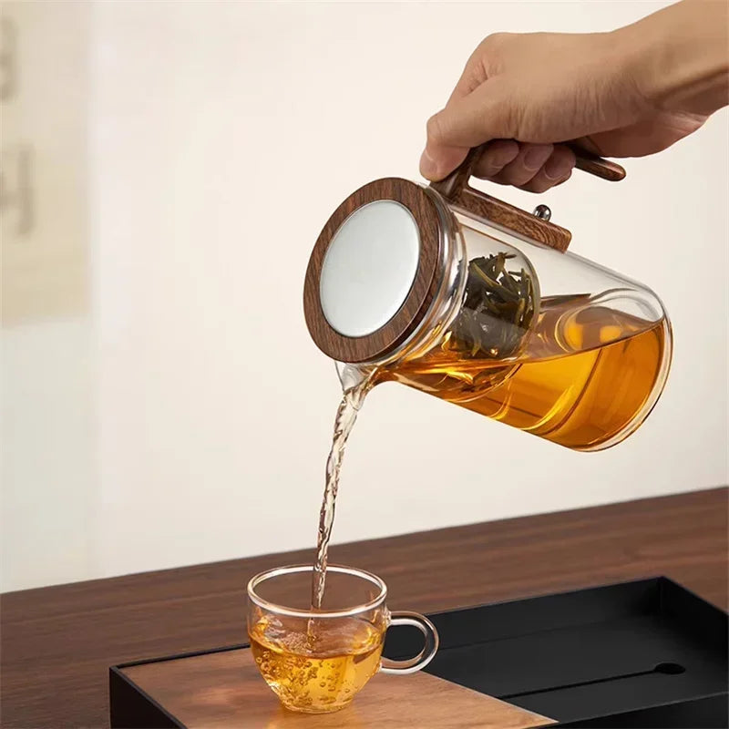 Globetrek° GlassTeapot: Automatisk Vannseparasjon Glass Tekanne