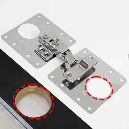 HingePlate 1+1 GRATIS: DIY Møbler Hengsler Reparasjon Sideplate