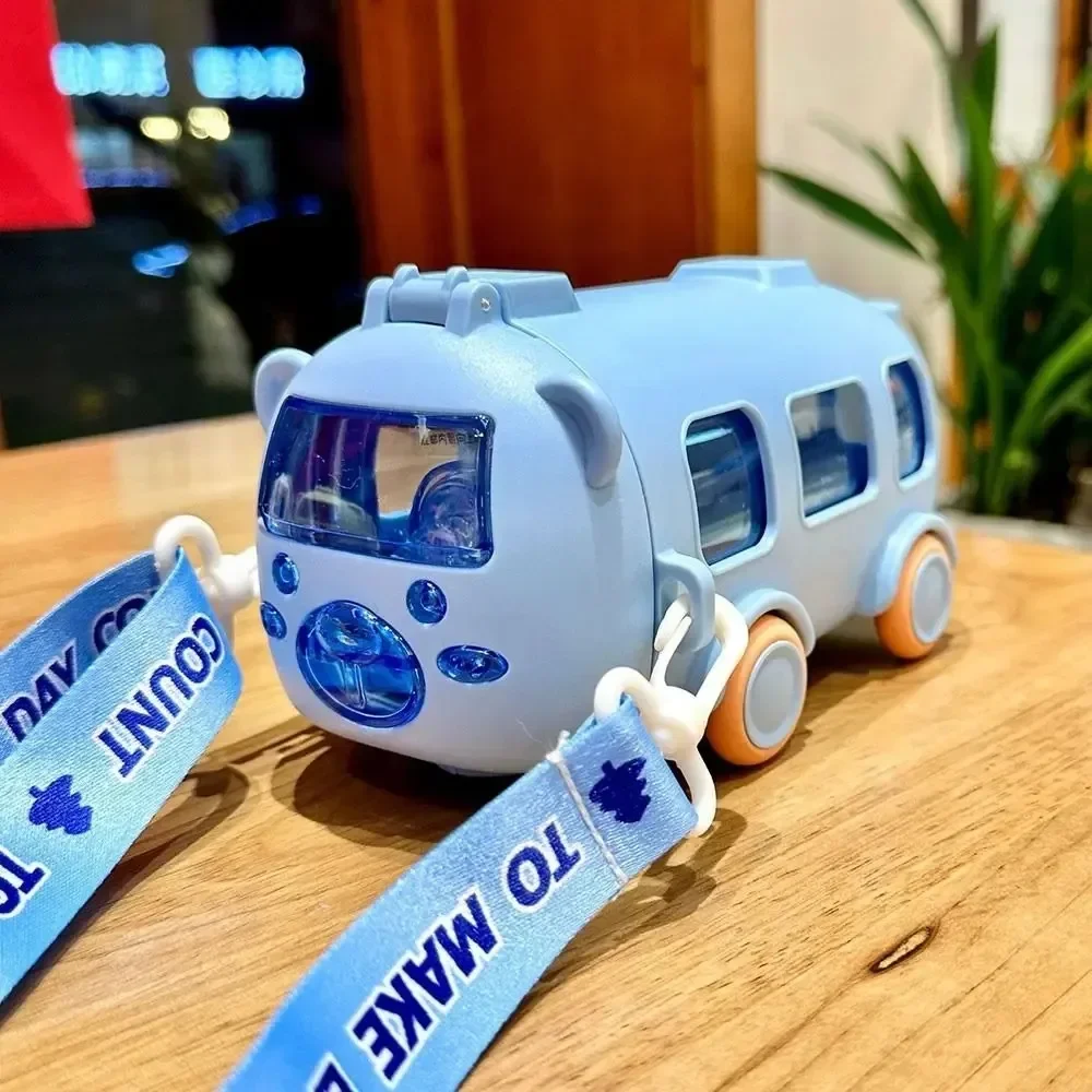 Kletshuts™ BusTumbler: Sød Sjov Stor Kapacitet Børne Bus Vand Tumbler