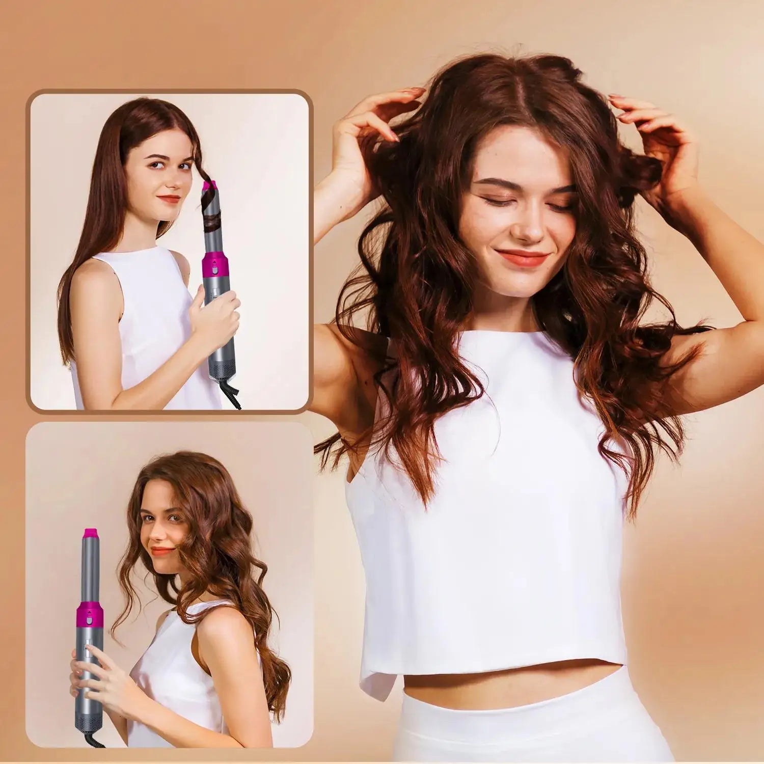 Rose® HairStyler - 5 i 1 Profesjonelt Hårstyling-Børstesett