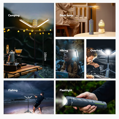 Ledsen™ CampingLamp: Uttrekkbar Høy kapasitet Oppladbar Utendørs Campinglampe