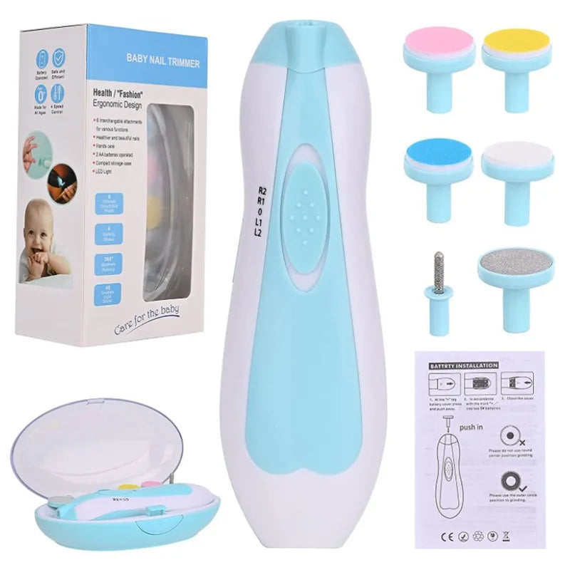 Kletshuts™ NailFile 1+1 GRATIS: Batteridrevet Blid Spædbarn Neglefil Sæt