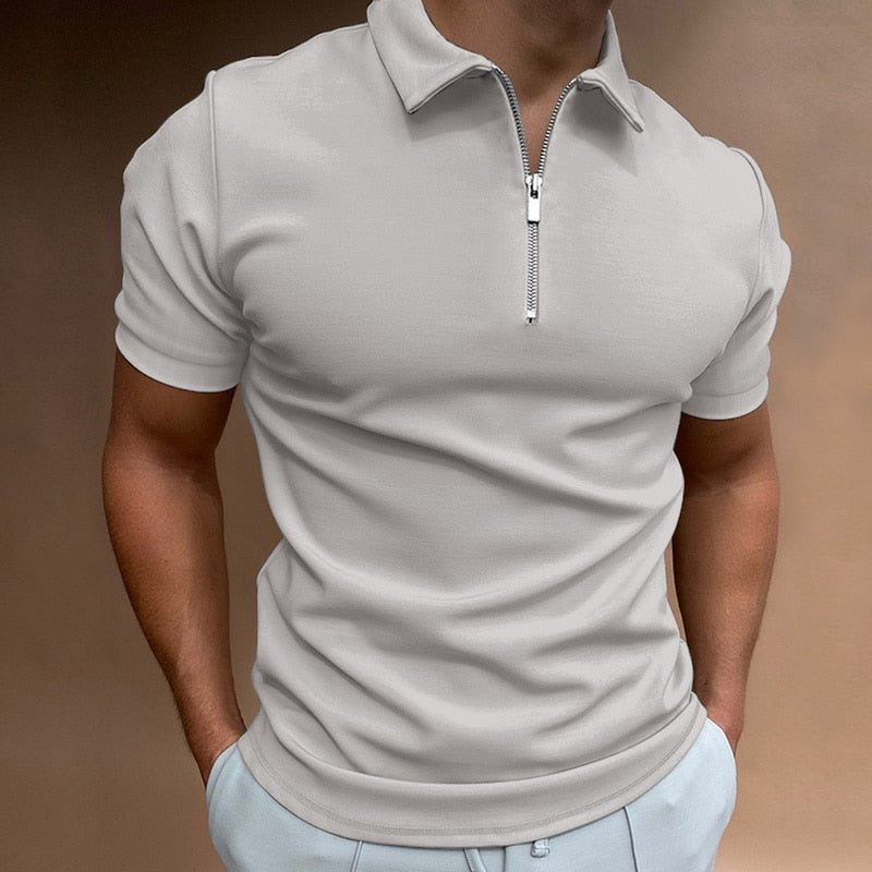 Icone™ ZippedPolo: Klassisk passform Stilfull glidelås-polo