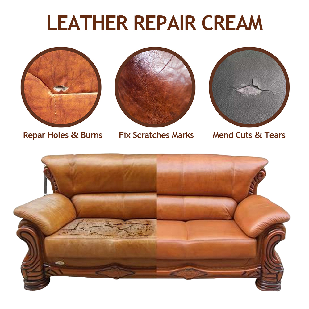 LeatherRepair 1+1 GRATIS: Multi-Overflade Restaurering Og Beskyttelse Læder Reparationssæt