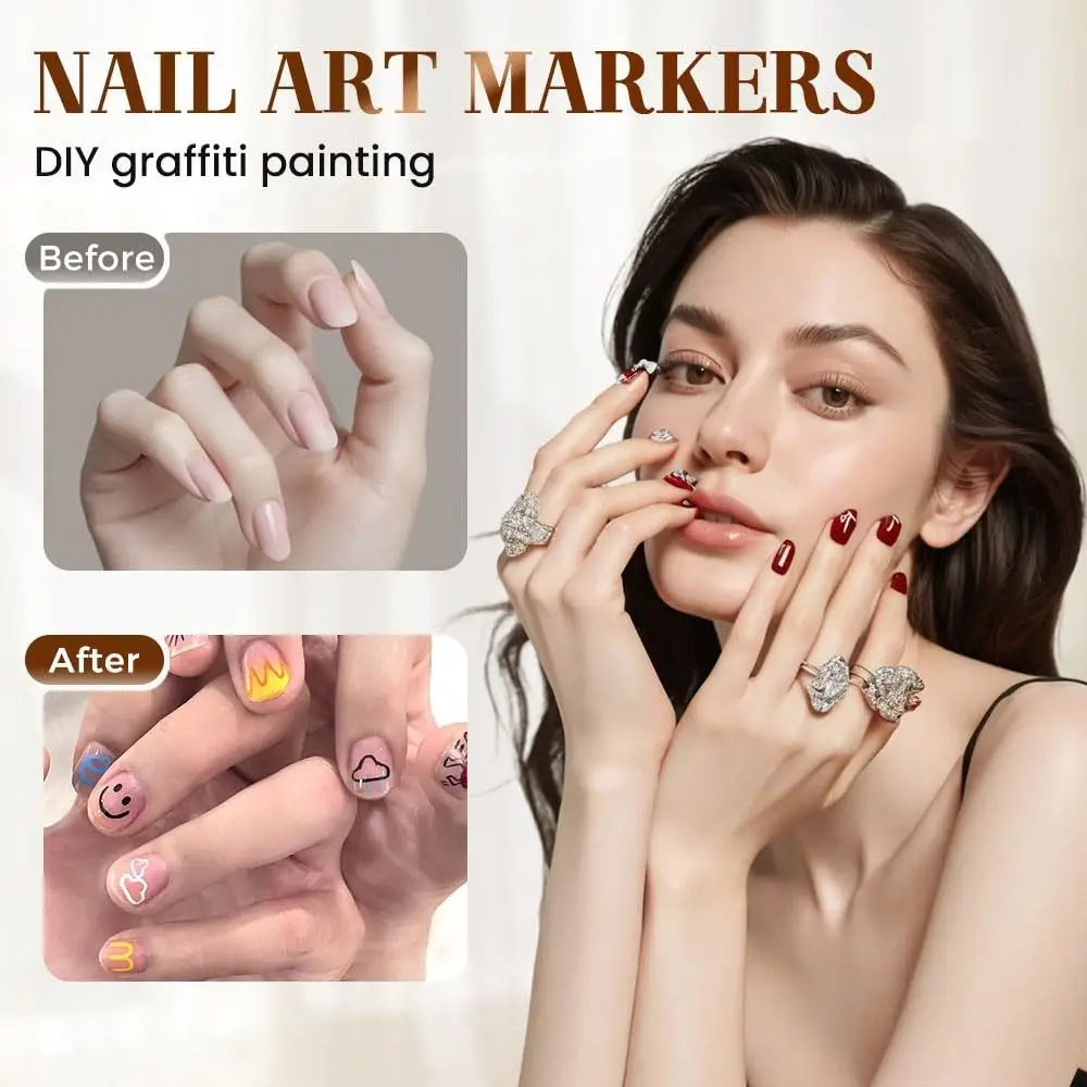 NailStyler™: Presisjon Neglekunst Liner Verktøysett Neglestyler