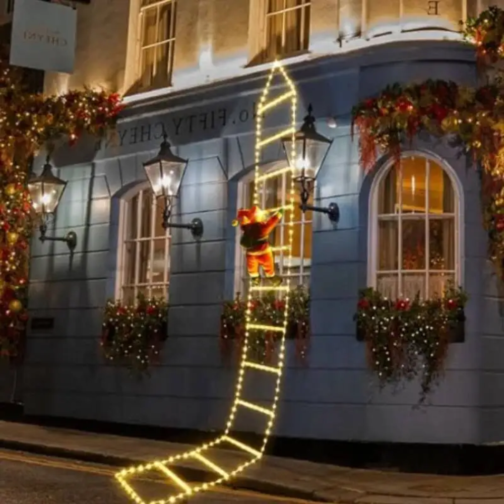 Ledsen™ ChristmasLadder: Slitesterk Utendørs LED Julestige Lysdisplay