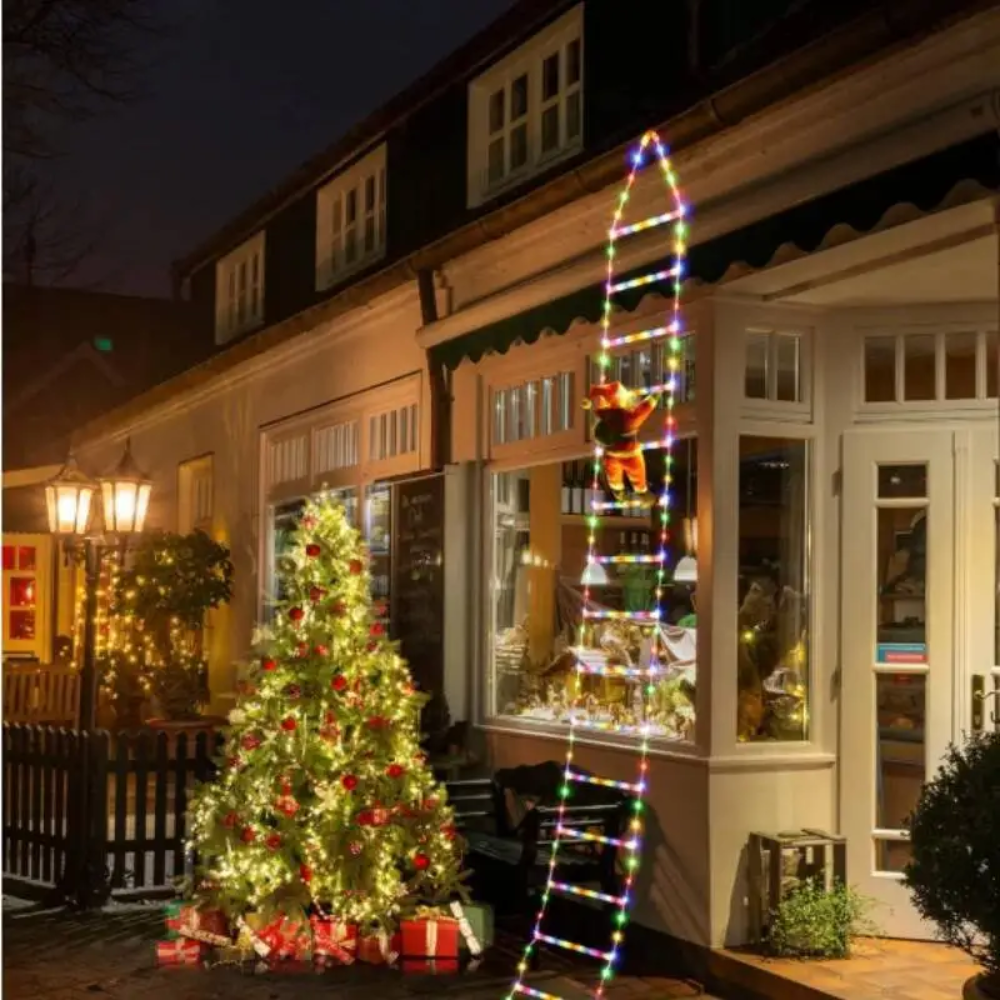 Ledsen™ ChristmasLadder: Slitesterk Utendørs LED Julestige Lysdisplay