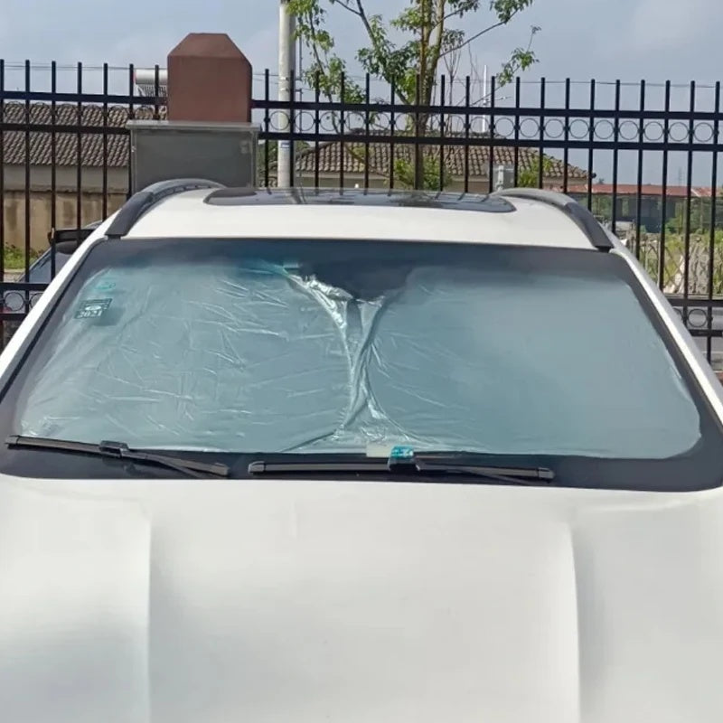 CarSunshade 1+1 GRATIS - Sammenleggbar Solskjerm Bil Solvisir Varmebeskyttelse Trekk