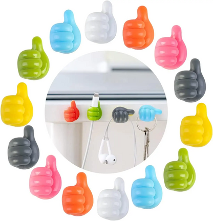 GlideHold® StickyGrips 1+1 GRATIS: Multifunktionel Kabelstyring Væg Organisator Sticky Grips