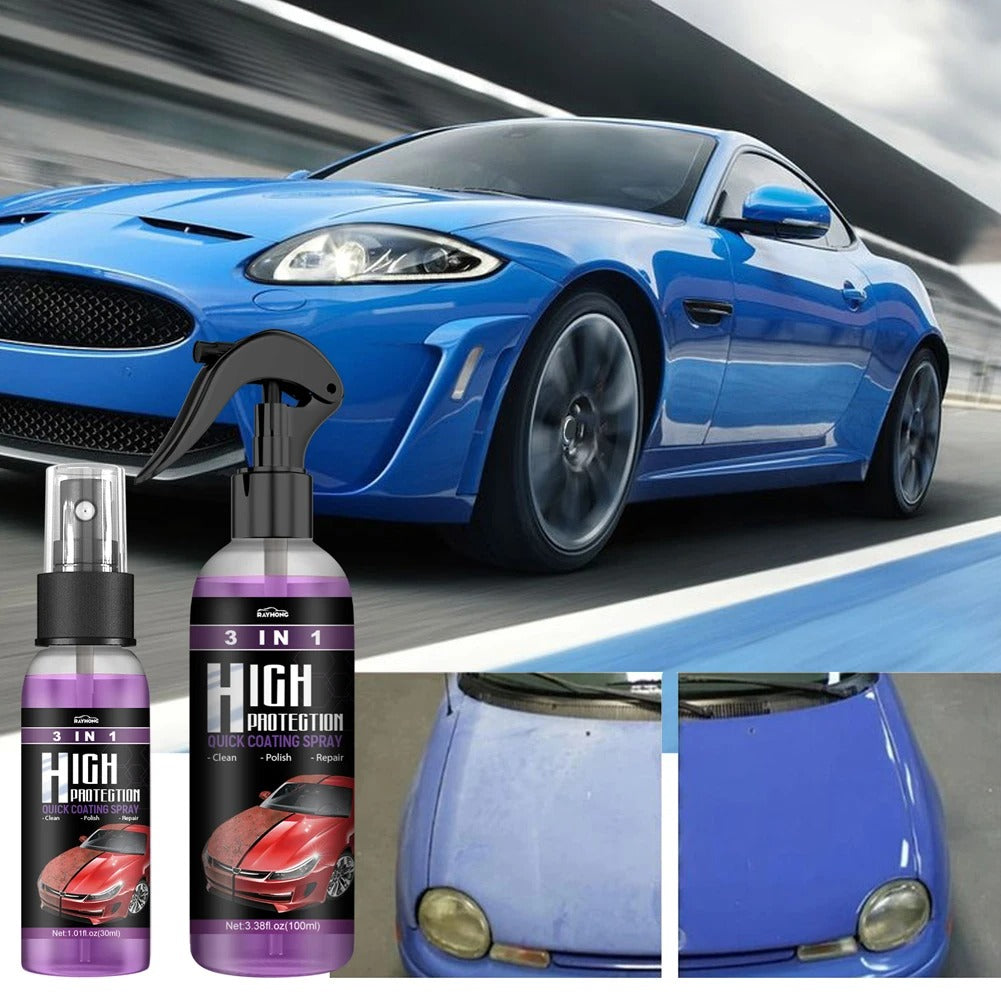 CarSpray: 3-i-1 Rask Bilbeleggspray