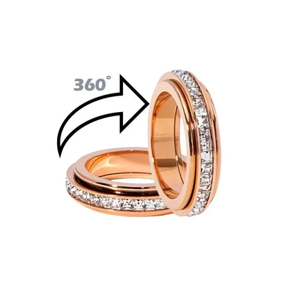 Jewelance™ RotatingRing 1+1 GRATIS: Finger Spinner Roterende Ring Anti Angst Stress Lettelse Smykker