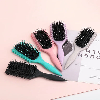 Rose® CurlBrush 1+1 GRATIS: Anti-Frizz Børster Hårstyling Krøllebørste
