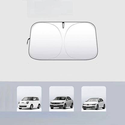 CarSunshade 1+1 GRATIS - Sammenleggbar Solskjerm Bil Solvisir Varmebeskyttelse Trekk
