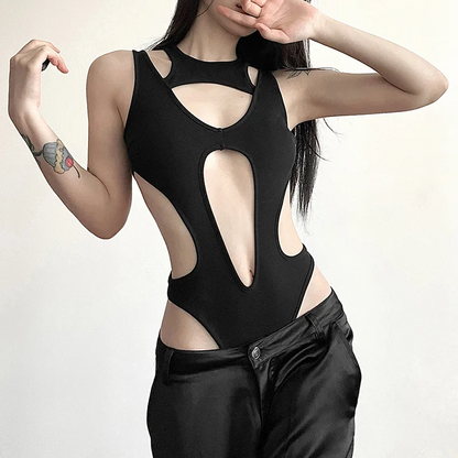 Icone™ MeshBodysuit: Dame Hull-ut Langermet Mesh Bodysuit