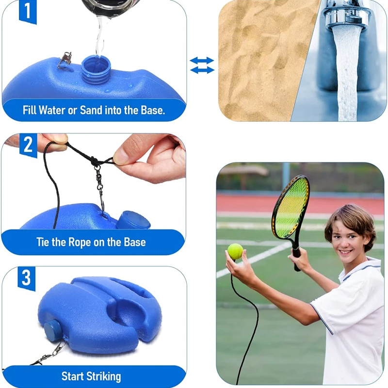 Kletshuts™ TennisTraining 1+1 GRATIS: Barn Og Voksne Tennisball Treningssett