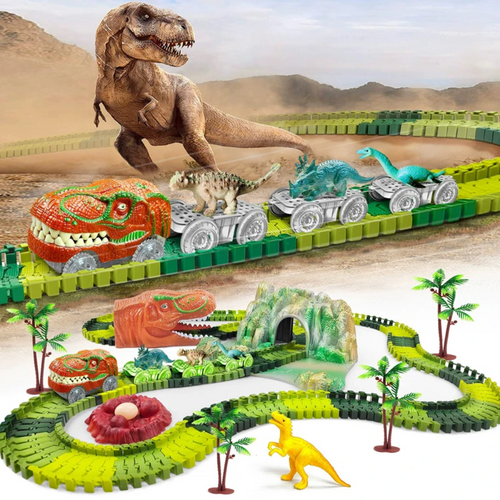 Kletshuts™ DinoTrack – Fleksibelt Dino Banebyggesett