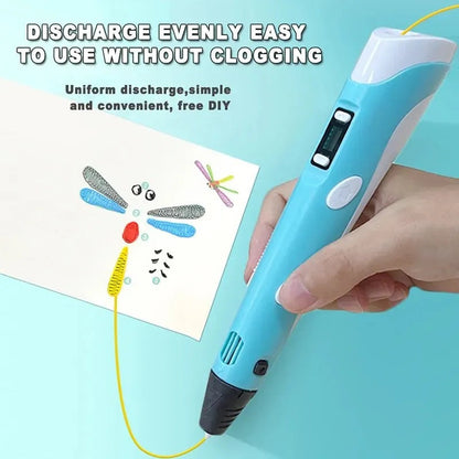 Kletshuts™ DrawingPen: Nem At Bruge DIY 3D Kreativ Tegnepen Filament Sæt