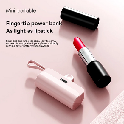 PocketPowerbank - Kompakt Design Hurtig Opladning Nem At Tage Med Lomme Powerbank